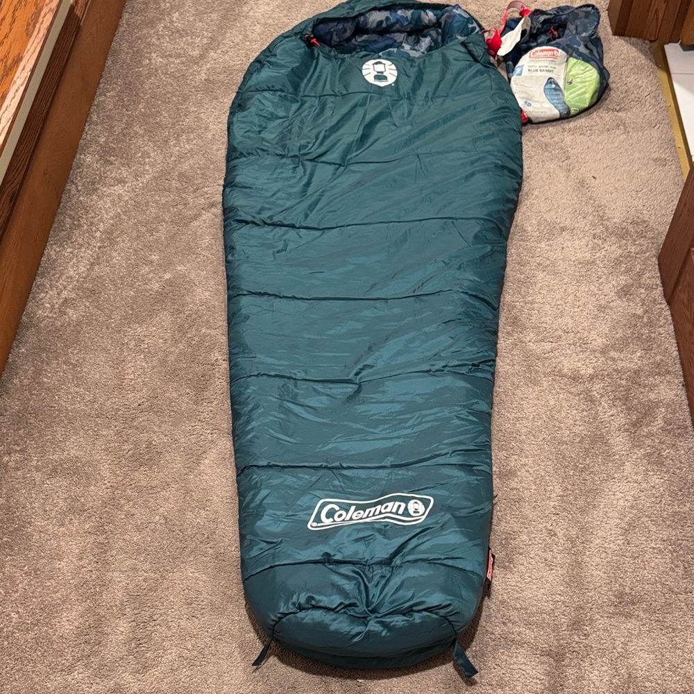 Coleman Blue Bandit Camouflage Youth Sleeping Bag